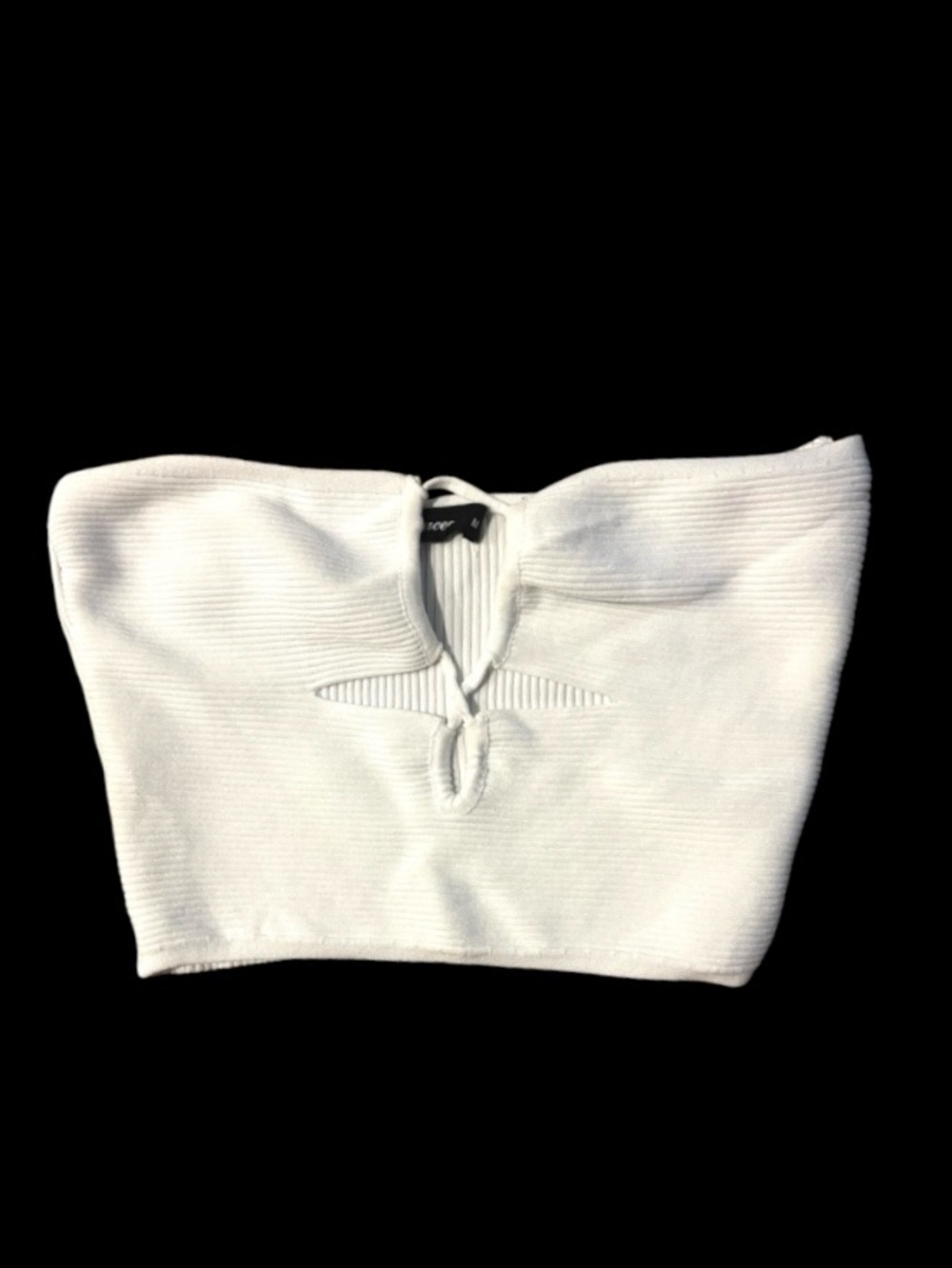 Revolve Olivaceous Strapless Knit Crop Top Sweater NWOT